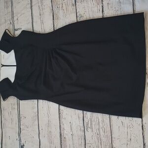 Calvin Klein Black Portrait Neckline Sheath Dress 6